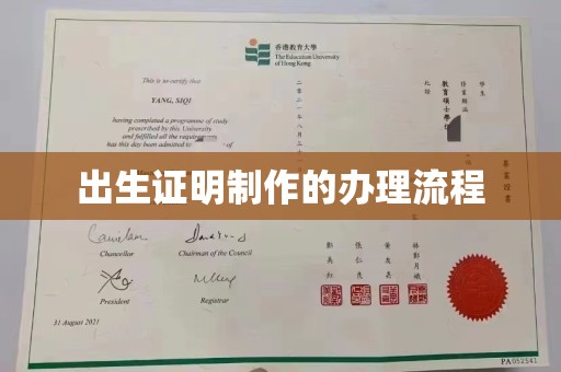 泾阳出生证明制作的办理流程