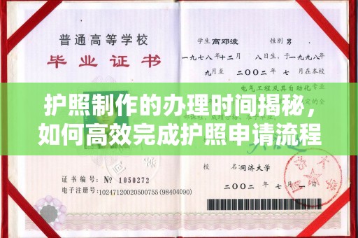 泾阳护照制作的办理时间揭秘，如何高效完成护照申请流程
