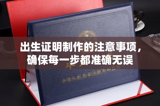 泾阳出生证明制作的注意事项，确保每一步都准确无误