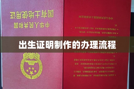 泾阳出生证明制作的办理流程